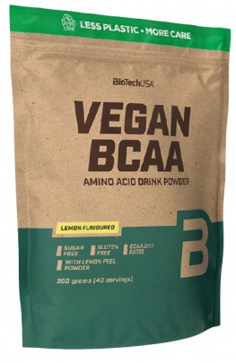 BiotechUSA Vegan BCAA 360g - broskyňový ľadový čaj