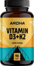 Aroha Vitamin D3+K2 90 tabliet VÝPREDAJ 3.2026
