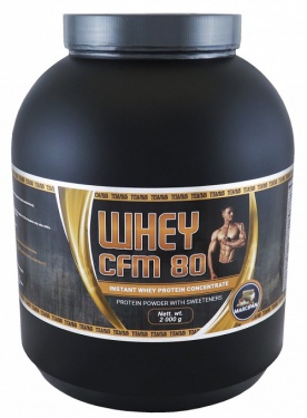 Titánus Whey CFM 80 2000 g - vanilka