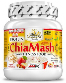Amix Protein ChiaMash 600g - Jablko&škorica&Hrozienka VÝPREDAJ (POŠK.OBAL)