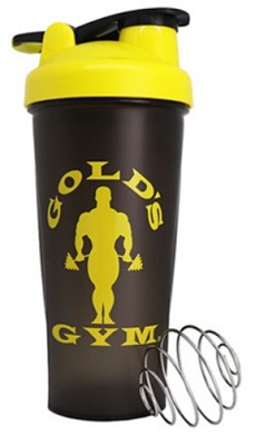 Gold 's Gym Flip Lid Shaker Čierno/žltý