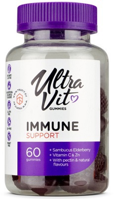 UltraVit Gummies Immune Support 60 želé cukríkov PREŠLA DMT (24. 12. 2022)