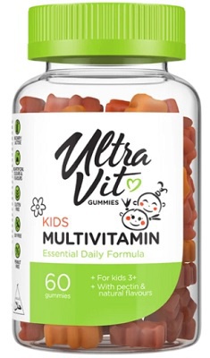 UltraVit Gummies Kids Multivititamin 60 želé cukríkov - Výpredaj  (DMT 30.11.2023)