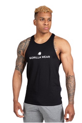 Gorilla Wear Pánske tielko Carter Strech Tank Top Black - 3XL