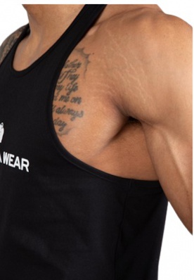Gorilla Wear Pánske tielko Carter Strech Tank Top Black - 3XL