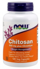 Now Foods Chitosan Plus 500 mg 120 kapsúl