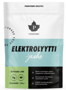 Puhdistamo Electrolyte Powder 240 g - tropické ovoce + láhev 500 ml ZADARMO