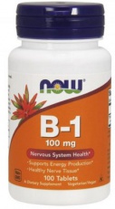 Now Foods Vitamin B1 100 mg 100 tabliet