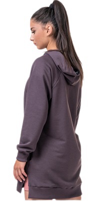 Nebbia Dlhá Everyday Hero mikina s kapucňou 580 marron - S