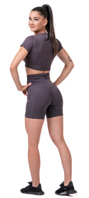 Nebbia Fit & Smart dámske cyklistické šortky 575 marron - L