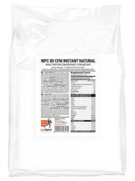 Extrifit WPC 80 Natural 1000 g VÝPREDAJ (POŠK.OBAL)