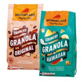 Mornflake Crunchy Granola 500 g Havajské ovocie