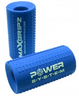 Power System Gripy na posilňovacie tyč Max Gripz - Červená XL