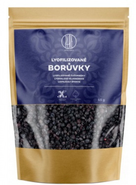BrainMax Pure Lyofilizované ovocie 45 g - maliny