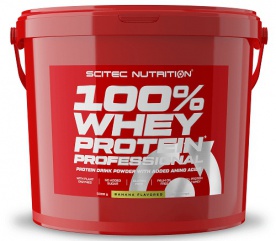 Scitec 100% Whey Protein Professional 5000 g – čokoláda/orech