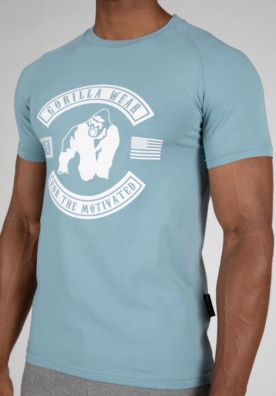 Gorilla Wear Pánske tričko Tulsa Blue - 3XL