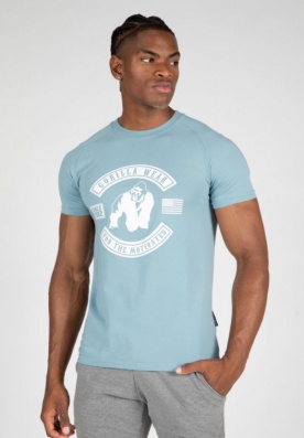 Gorilla Wear Pánske tričko Tulsa Blue - 3XL