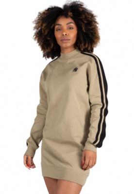 Gorilla Wear Isabella Mikino-šaty hráškově zelené - S