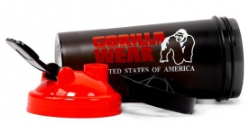 Gorilla Wear Šejkr XXL 1000 ml - Čierna/Army zelená