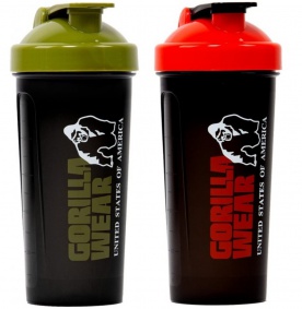 Gorilla Wear Šejkr XXL 1000 ml - Čierna/Army zelená