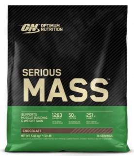 Optimum Nutrition Serious Mass 5450 g - čokoláda/arašidové maslo