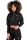 Gorilla Wear Dámska Ocala crop top mikina so zipsom čierna - M