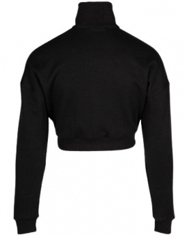 Gorilla Wear Dámska Ocala crop top mikina so zipsom čierna - M