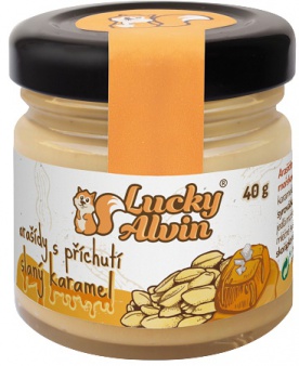 Lucky Alvin Arašidy + mliečna vegan čokoláda a morská soľ 40 g VÝPREDAJ 27.12.2023