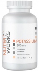 NutriWorks Draslík Potassium 300mg 120 kapsúl