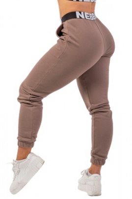 Nebbia Tepláky Iconic s elastickým pásom 408 hnedá - L