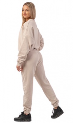 Nebbia Tepláky Iconic s elastickým pásom 408 krémová - S