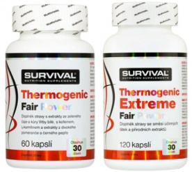 Survival Thermogenic Extreme Fair Power 120 kapsúl + Thermogenic Fair Power ZADARMO