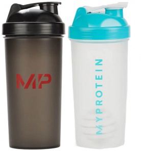 MyProtein šejkr 600 ml - čirý/čierny