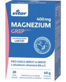 Vitar Magnézium 400 mg 20 sáčkov - grep