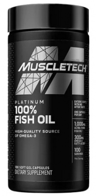 MuscleTech Platinum 100% Omega Fish Oil 100 kapsúl PREŠLA DMT 16.9.2023