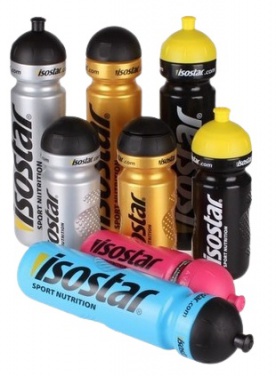 Isostar Fľaša Bidon 650 ml – strieborná (odklápacia)