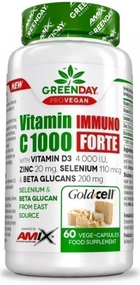 Amix GreenDay ProVEGAN Vitamin C 1000 mg Imuno Forte 60 kapsúl PREŠLA DMT