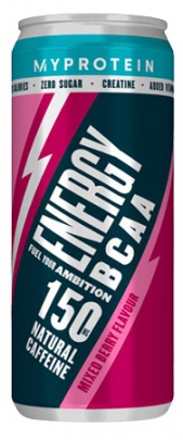 MyProtein BCAA Energy Drink 330 ml - jahoda/malina (mixed berry) VÝPREDAJ 4.2024