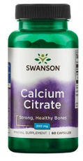 Swanson Calcium Citrate 200 mg 60 kapsúl