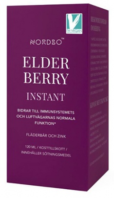 Nordbo Elderberry Instant (Extrakt z bazy čiernej + zinok) 120 ml VÝPREDAJ 7.2024