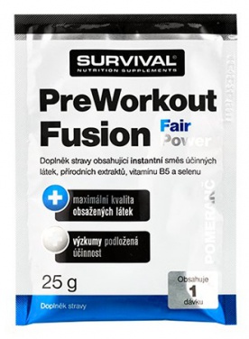 Survival PreWorkout Fusion Fair Power 400 g - pomaranč