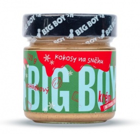 Big Boy Kokosy na sněhu - Lískový krém s kokosem a bílou čokoládou 220g VÝPREDAJ 2.10.2024
