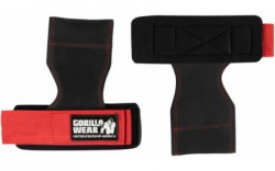 Gorilla Wear Lifting Grips - čierna/červená