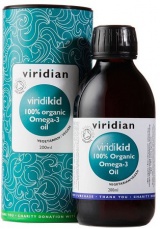 Viridian Viridikid Bio Omega 3 olej pre deti 200 ml