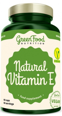 GreenFood Natural Vitamín E 60 kapsúl