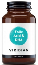 Viridian Folic Acid with DHA 90 kapsúl