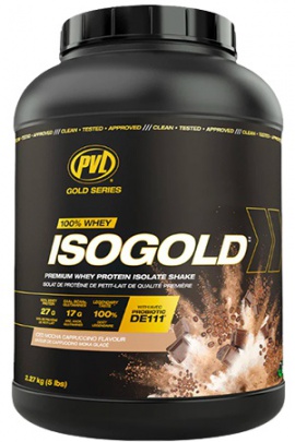 PVL Gold Series 100 % Whey Isogold 2270 g - banán