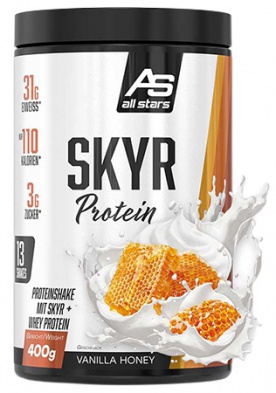 All Stars Skyr Whey Potein 400 g - med/vanilka VÝPREDAJ 15.12.2024