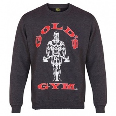 Gold's Gym Crewneck Sweater Pánska mikina GGSWT005 tmavo šedá