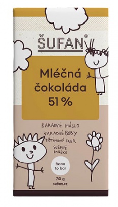 Šufan Tabuľková Čokoláda 70 g - mliečna 51 %